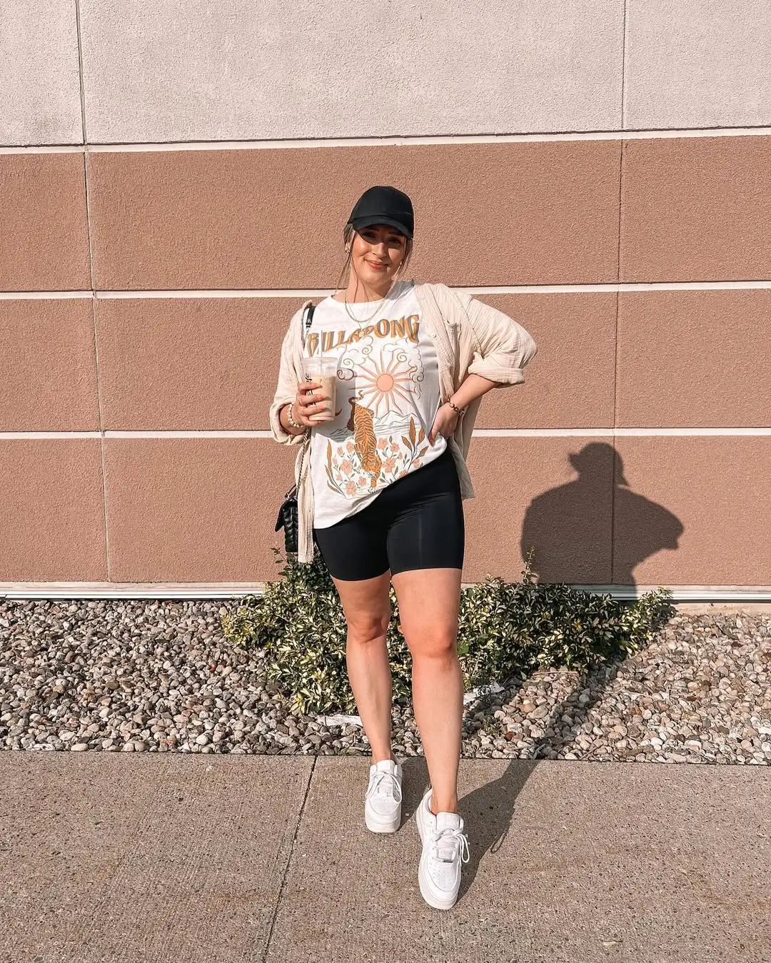 biker shorts outfits summer 2026 Black Biker Shorts Styled the Cool Mom Way