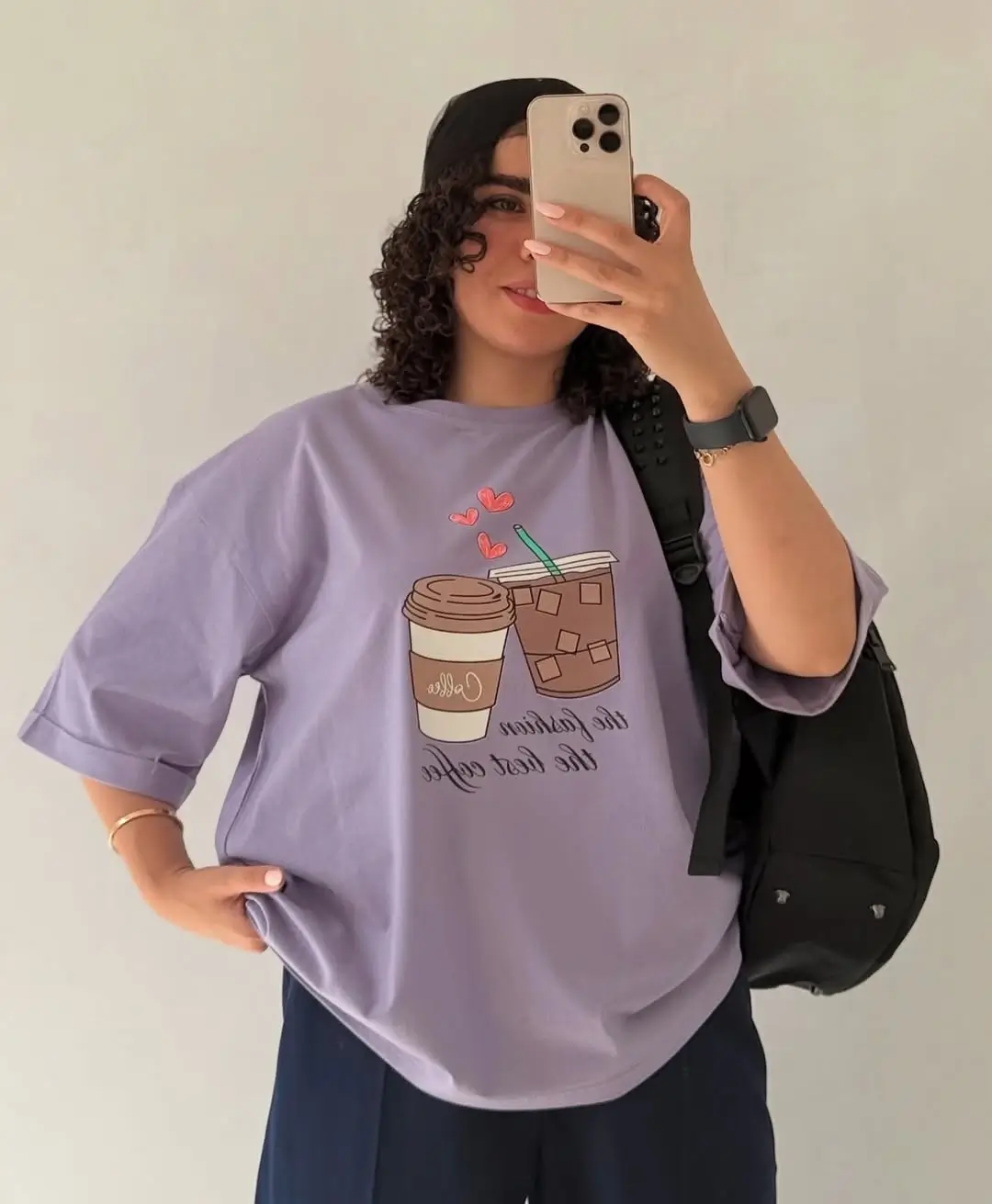 casual summer t-shirt outfit for women 2026 Lavender Graphic Tee with a Soft Everyday Comfort