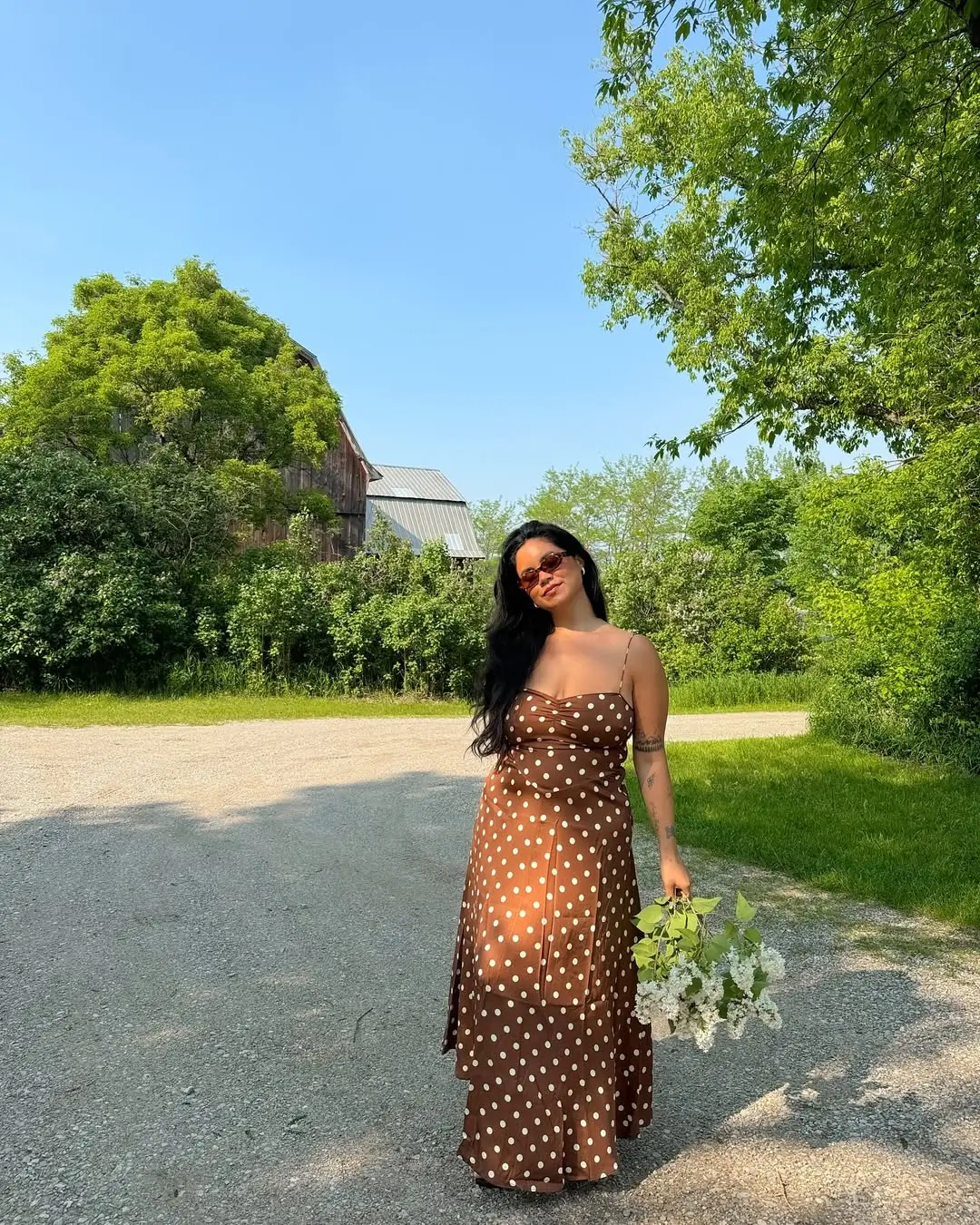 midsize outfits for women summer 2026 Polka Dot Dress and Bare Shoulders The Return of Playful Elegance