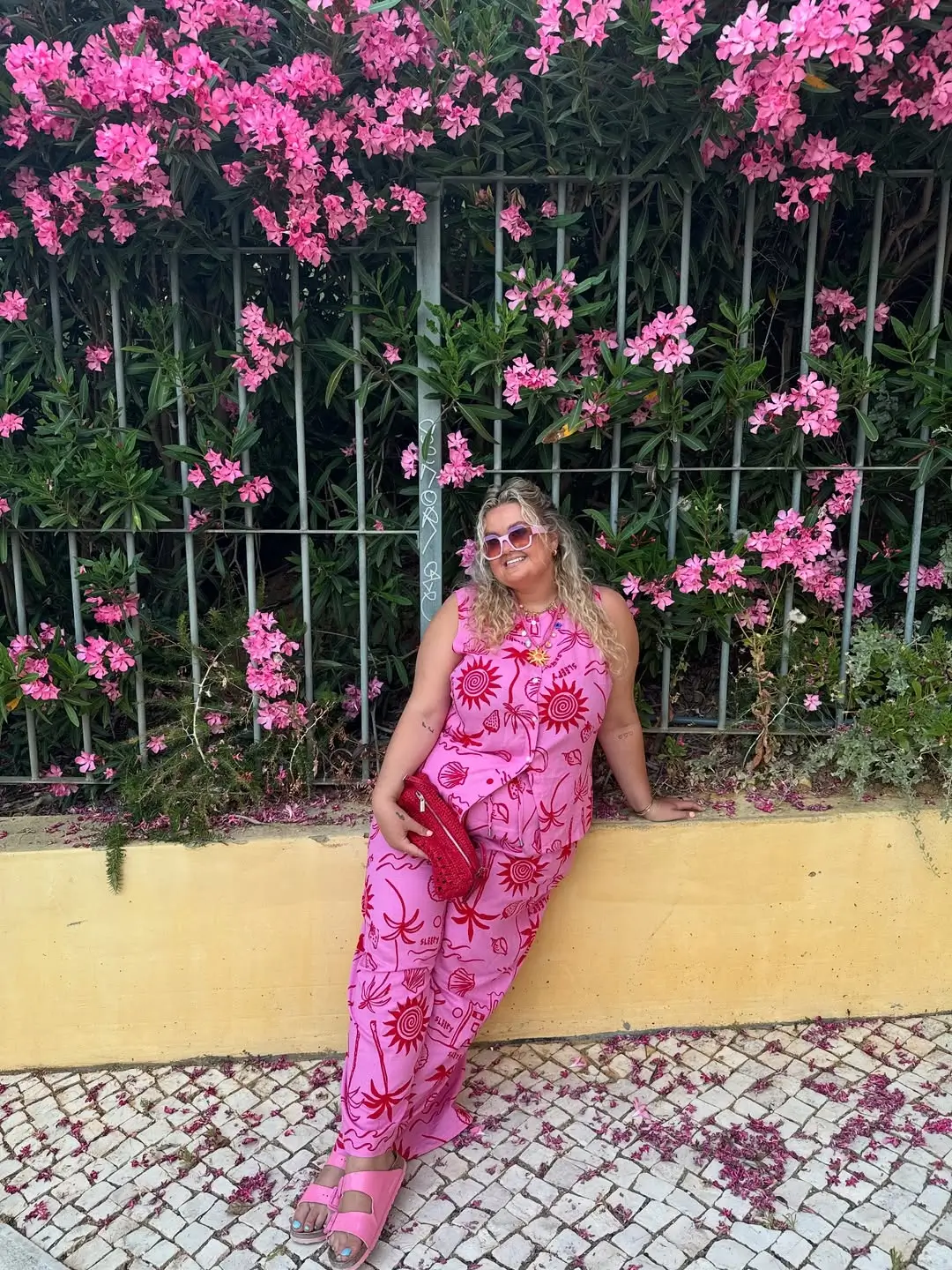 midsize outfits for women summer 2026 Bold Pink and Confidence When the Outfit Is the Mood