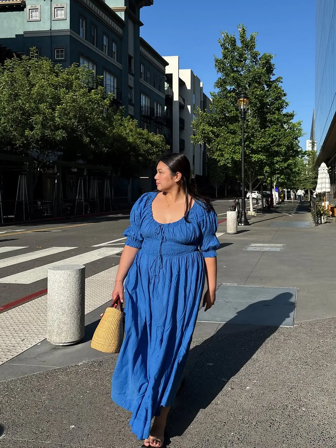 midsize outfits for women summer 2026 The Blue Dress Moment Effortless Feminine Done
