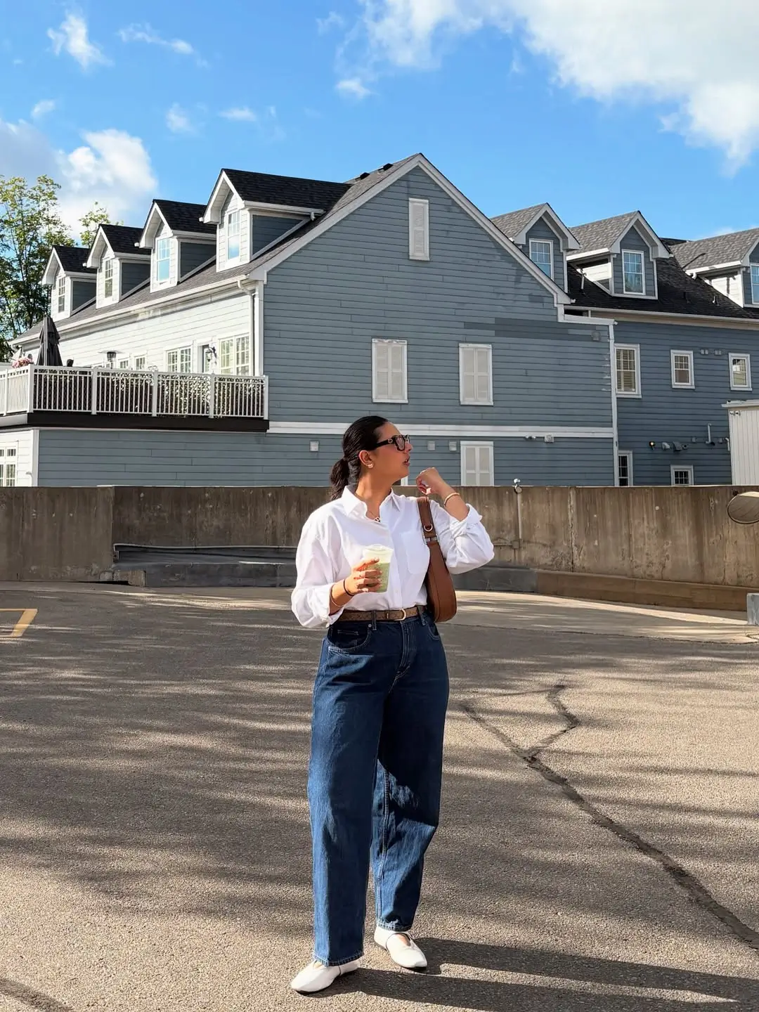 midsize outfits for women summer 2026 Classic White Shirt and Denim The New Summer Uniform