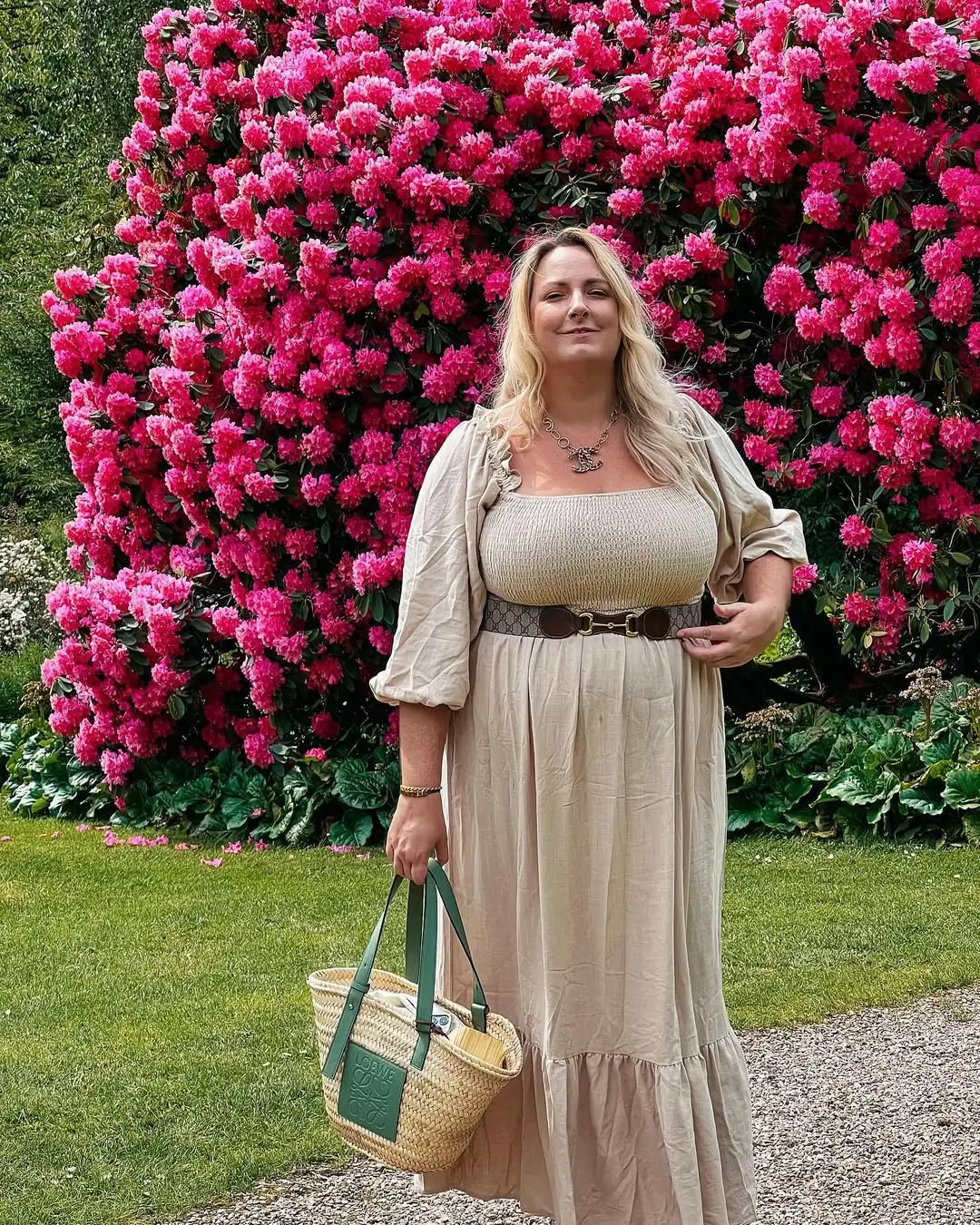 Plus Size Summer Outfits For Women 2026 Neutral Maxi Dress and Effortless Garden Elegance