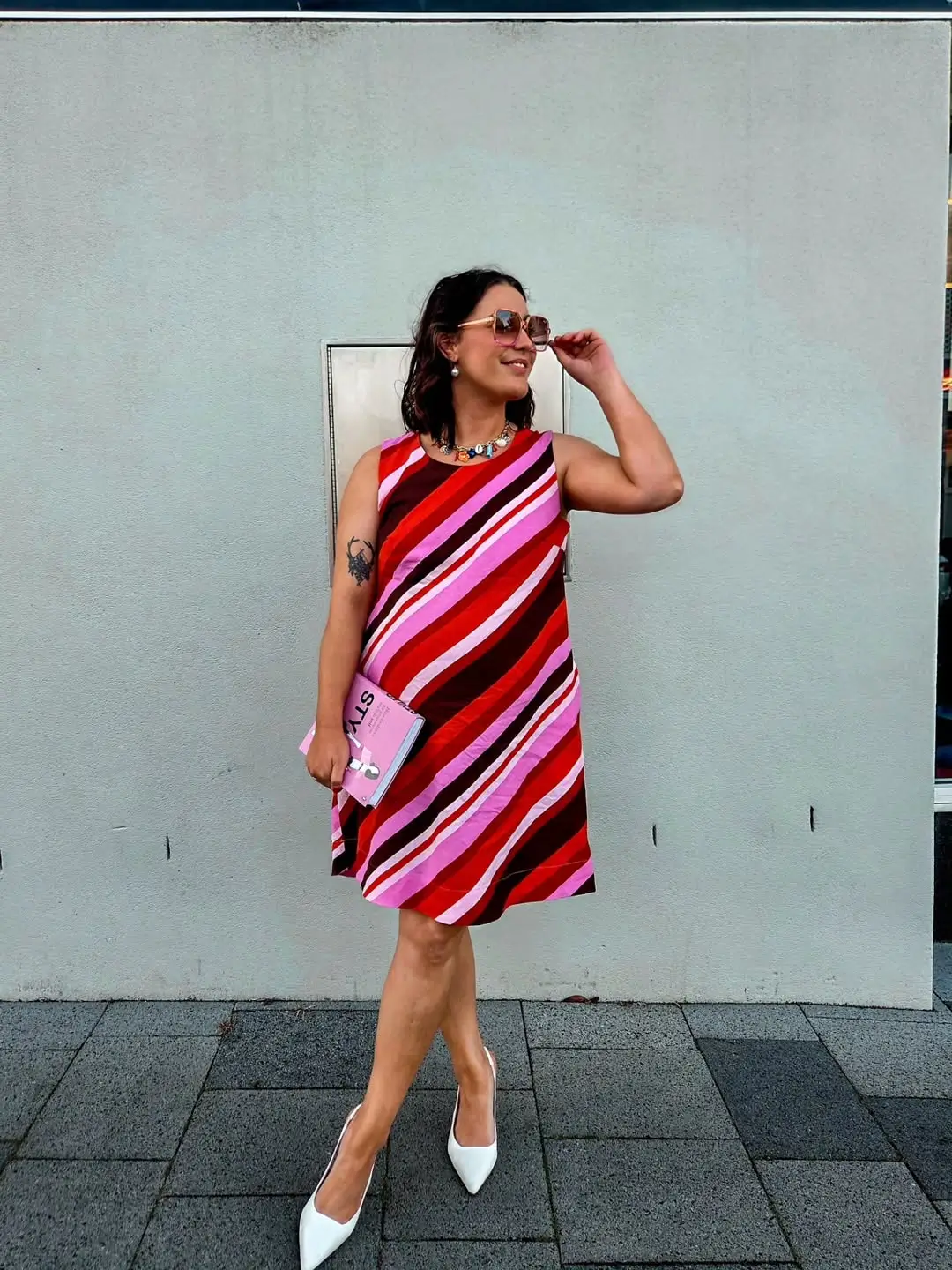summer outfits women 2026 Bold Stripes That Turn a Simple Dress Into a Statement