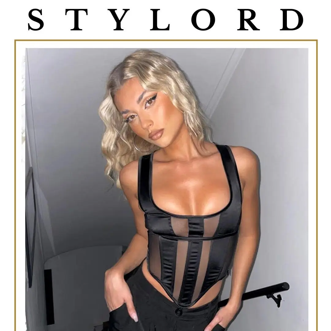 summer crop top outfits for women Sculpted Corset Crop Top for Night-Out Energy