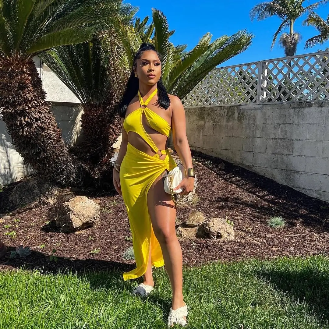 summer pool party outfits for women Sunset Yellow Statements That Turn Heads