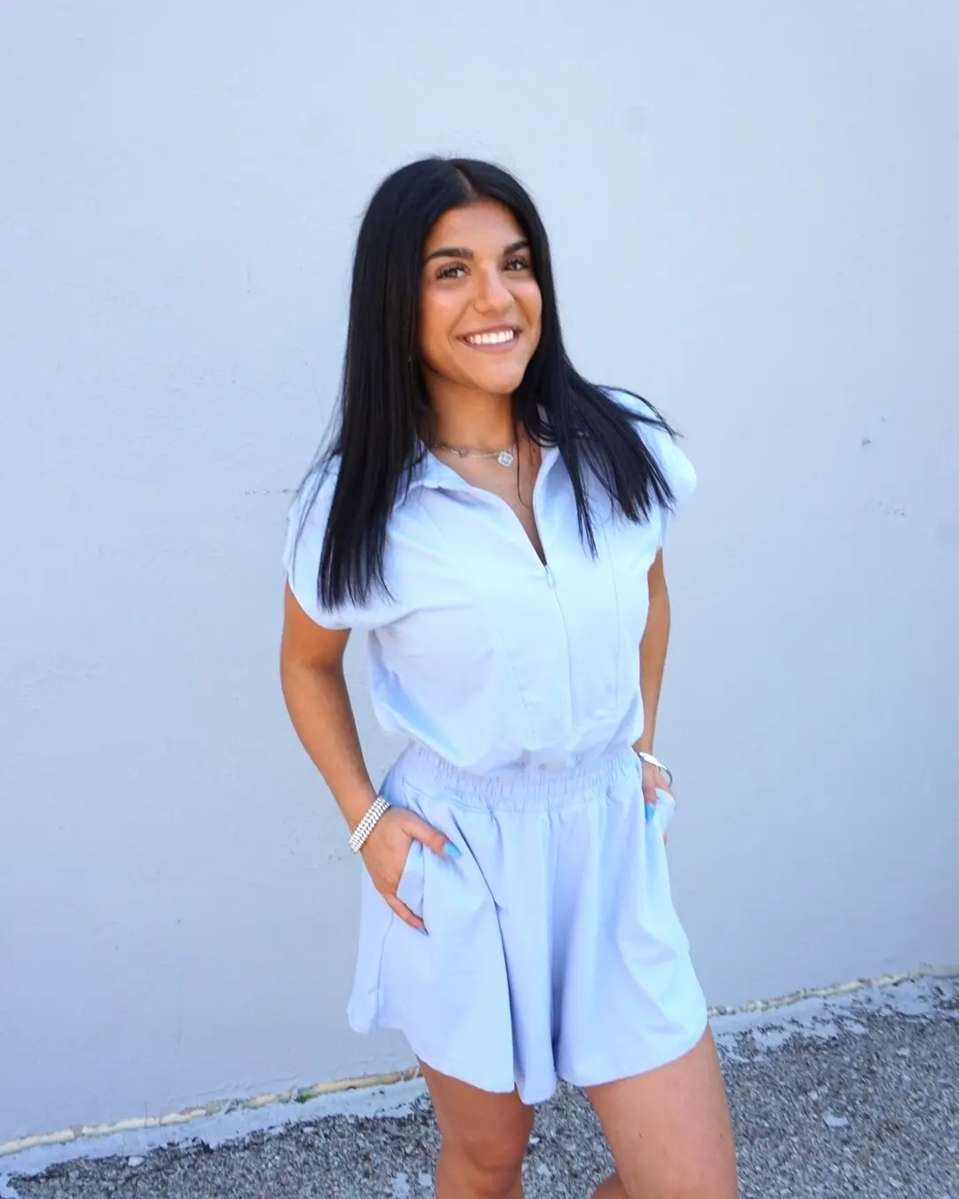 Summer Romper Outfits For Women 2026 Soft Blue Ease That Feels Like a Breath of Fresh Air