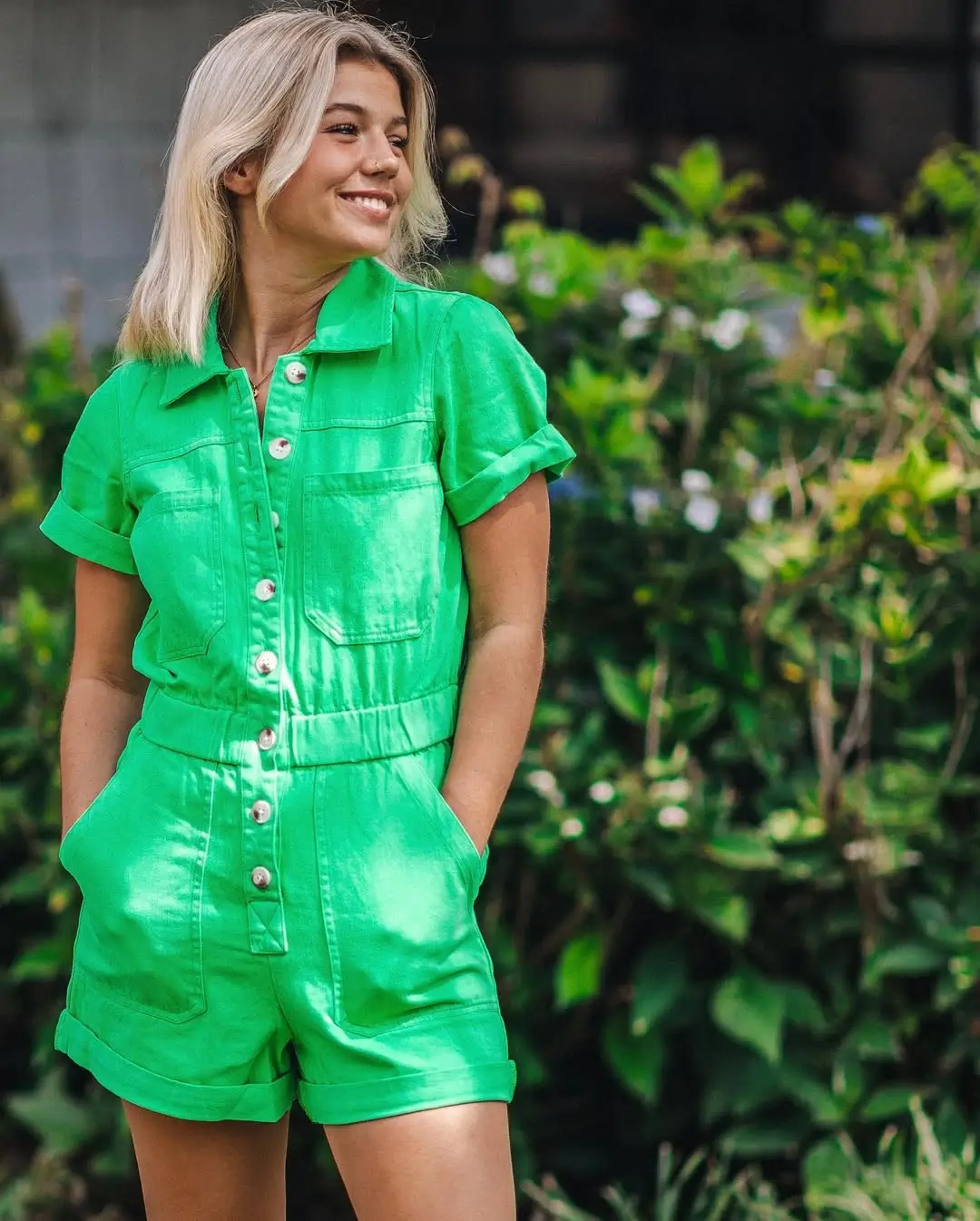 Summer Romper Outfits For Women 2026 Fresh Green Confidence That Feels Unexpectedly Chic