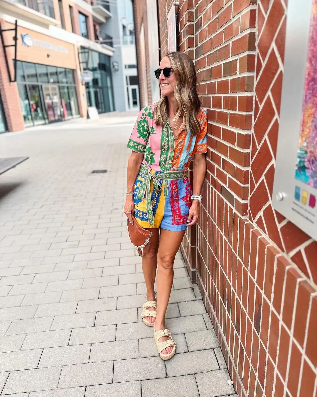 Summer Romper Outfits For Women 2026 Mixed Prints That Feel Playful and Street-Ready
