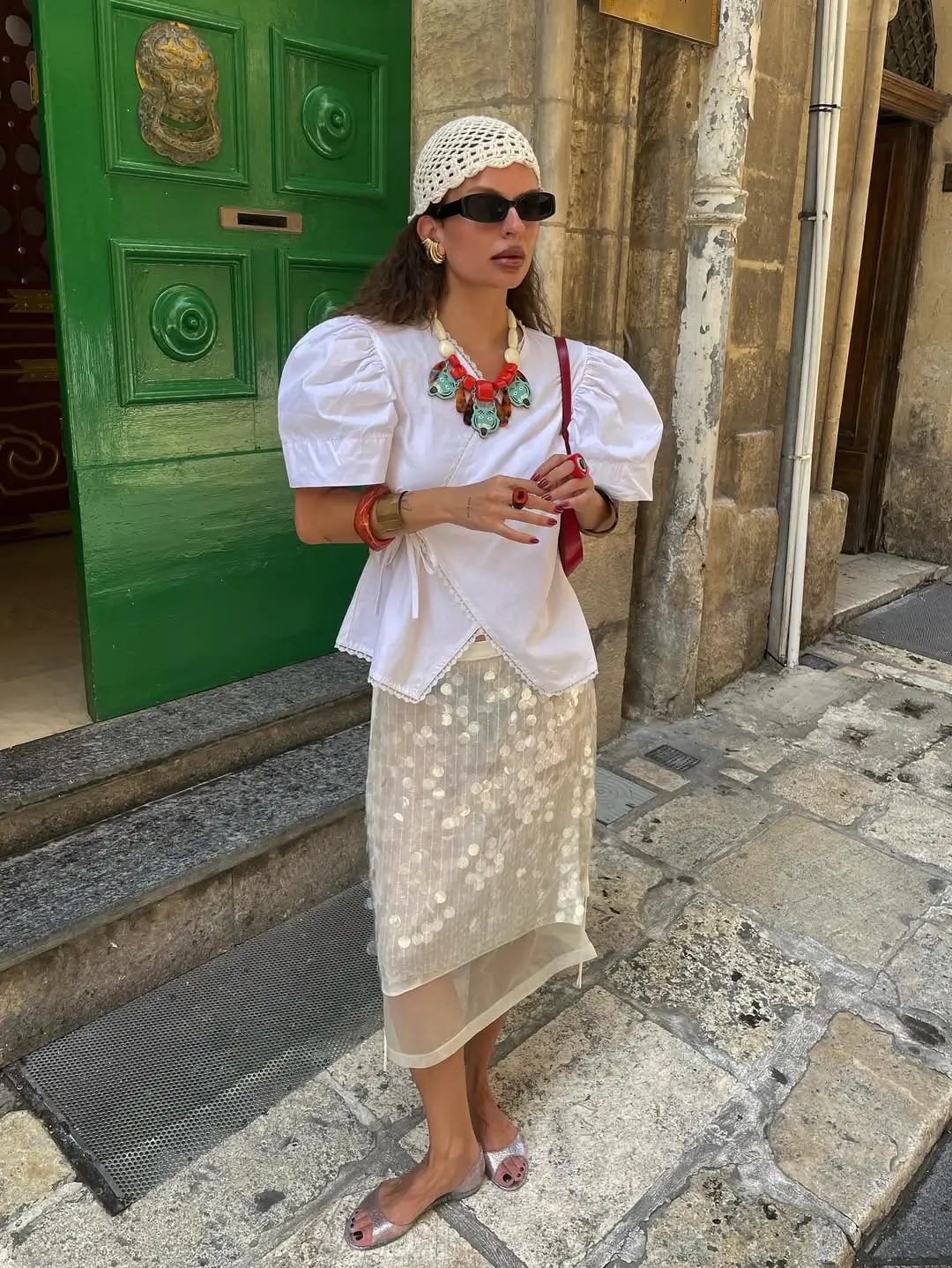 summer skirt outfits 2026 Soft Volume and Statement Details in a Modern Midi Mood