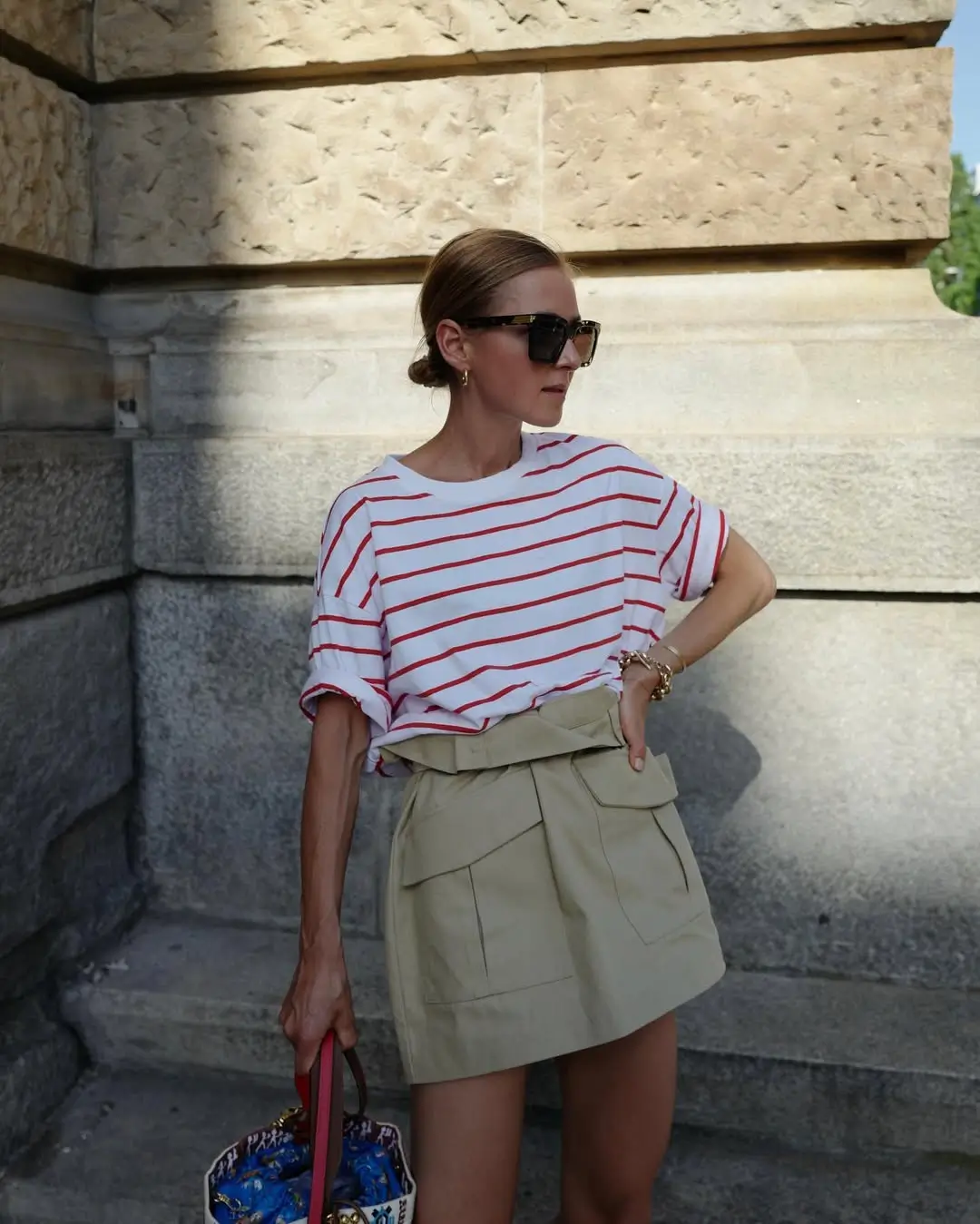 summer skirt outfits 2026 Structured Mini Skirt with Polished Parisian Energy