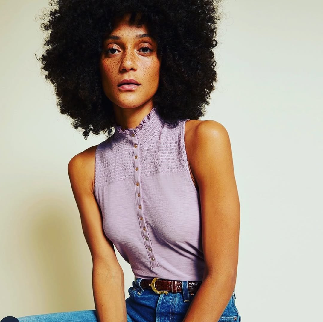 summer sleeveless tops for women Textured Lavender - The Romantic Modern Classic