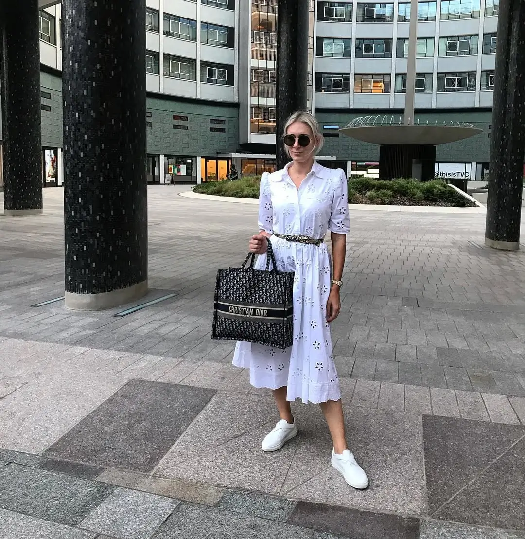 summer work outfits for the office 2026 White Summer Dress
