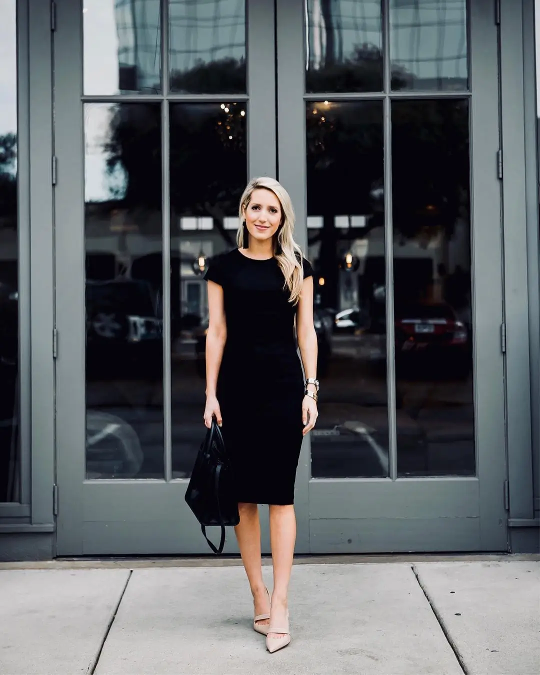 summer work outfits for the office 2026 Minimal Black Dress