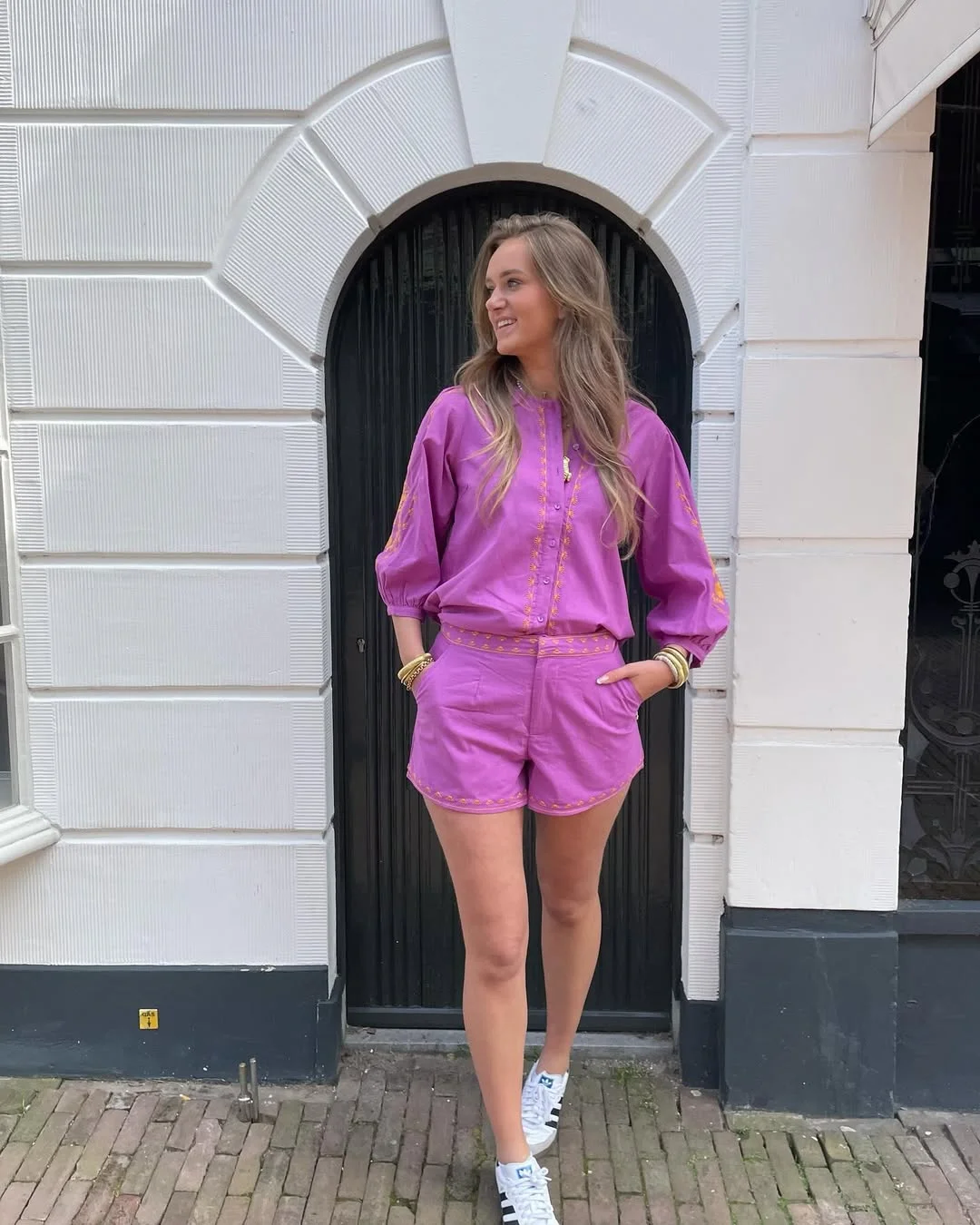 summer set outfits for women 2026 Sporty Pop Color - The Casual Short Set With Energy