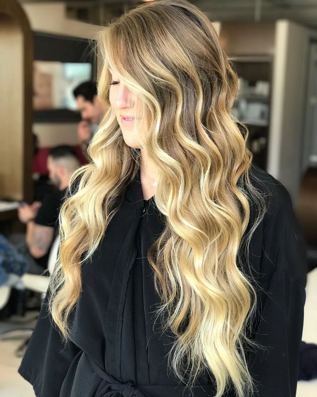 chic summer haircuts for long hair 2026 Soft Blonde Waves With Face-Framing Brightness
