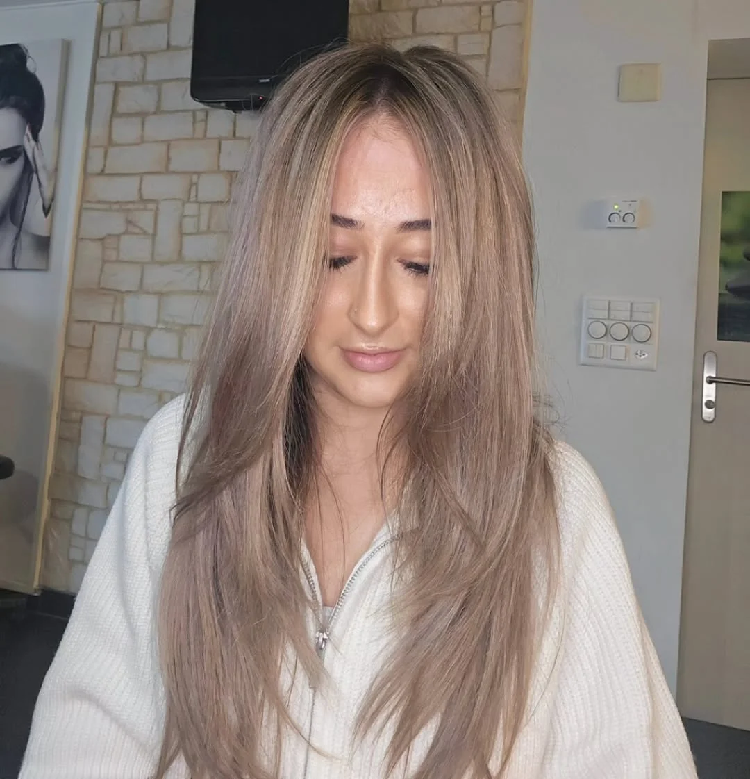 chic summer haircuts for long hair 2026 Soft Ash Blonde Layers For Thin Fine Hair