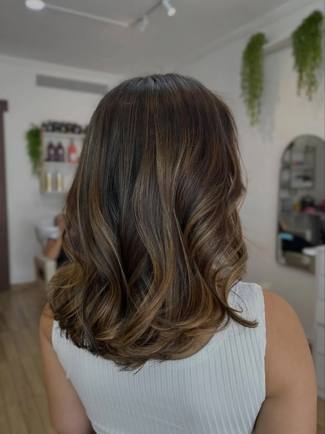 flattering summer ombre hair color 2026 Soft Brunette Balayage Ombre with Natural Movement