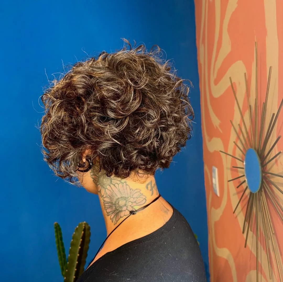 summer bob haircut 2026 Curly Volume Bob with Natural Movement