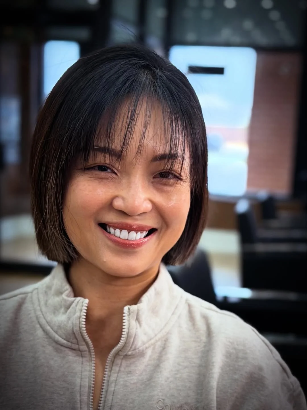 fresh summer haircuts for thin fine hair 2026 Minimalist French Bob With Wispy Bangs