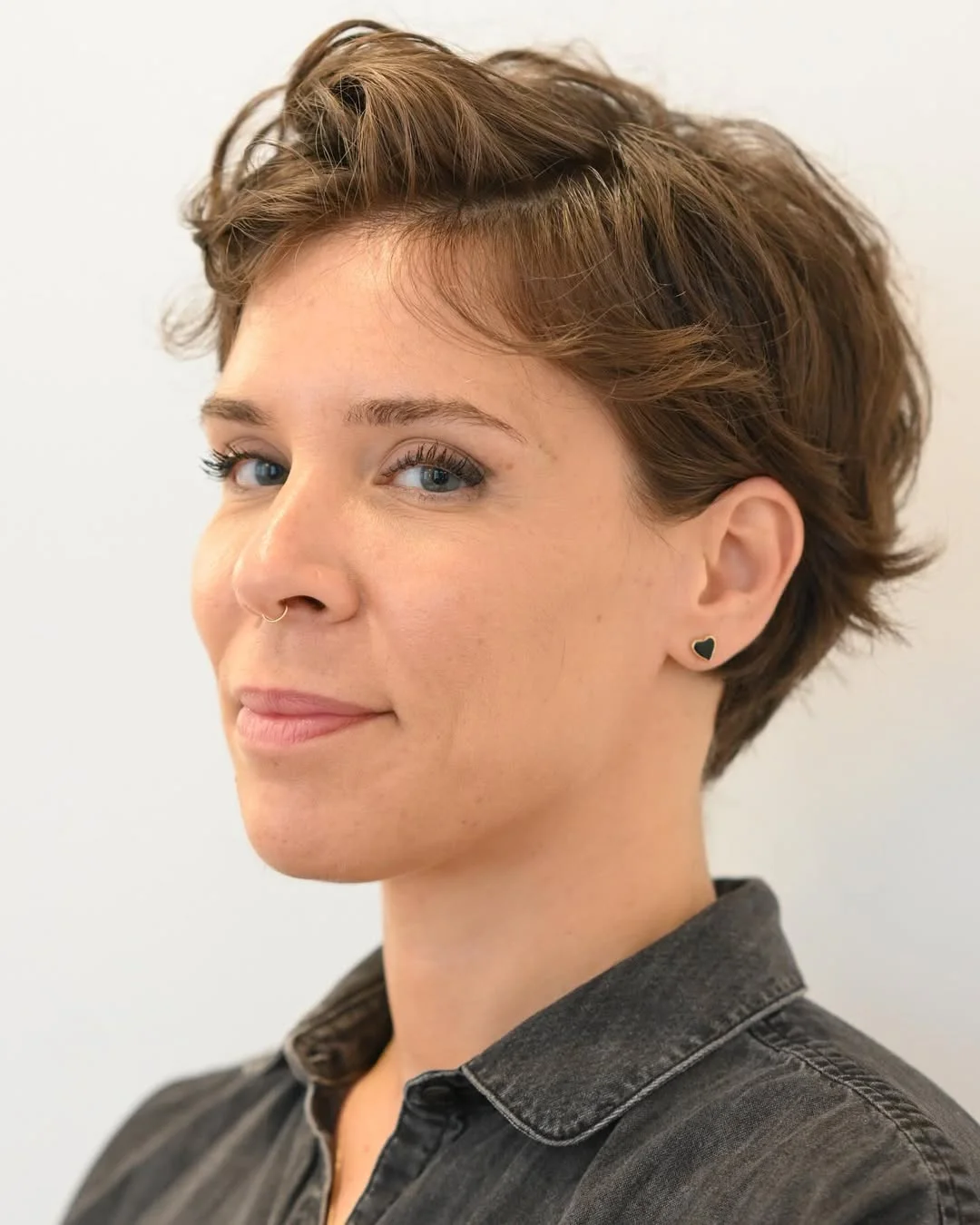 fresh summer haircuts for thin fine hair 2026 Short French Pixie With Tousled Crown Volume