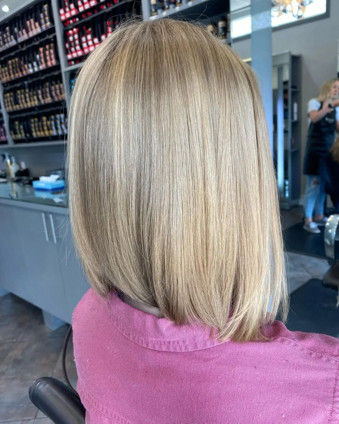fresh summer haircuts for thin fine hair 2026 Classic Cream Blonde Blunt Bob
