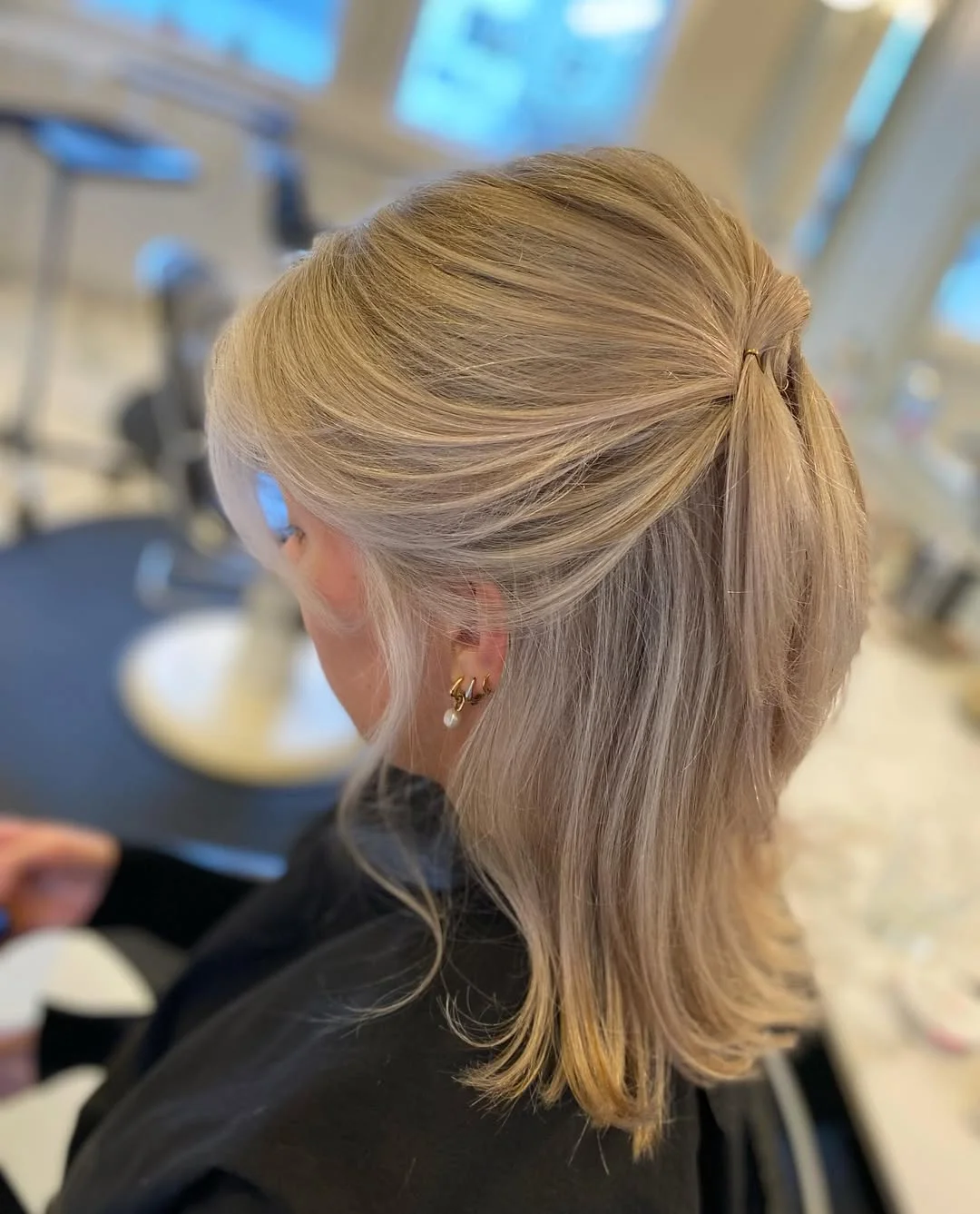 glossy summer blonde hair color 2026 Soft Golden Pony Blonde with Natural Shine
