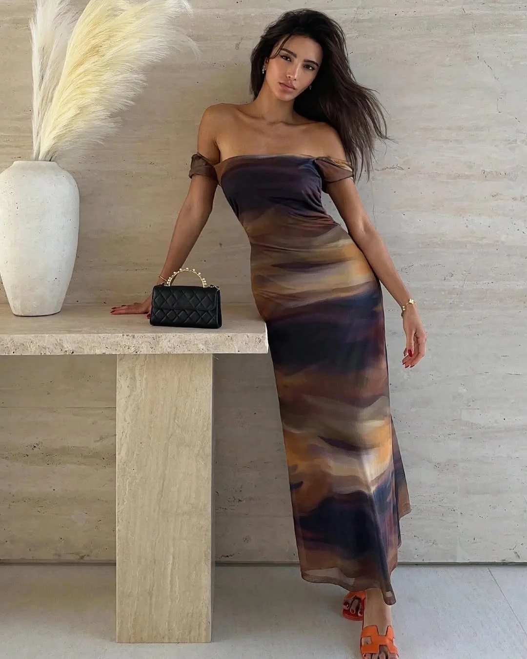 hot summer heat wave outfits 2026 Sheer Bodycon Maxi for Evening Heat Waves