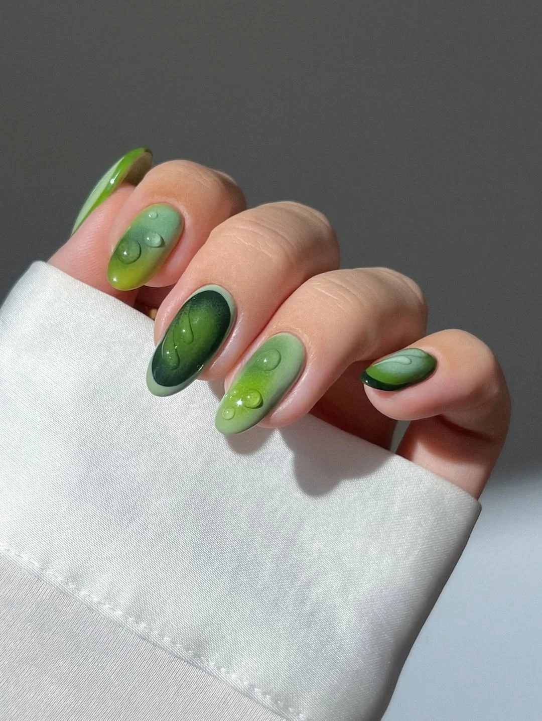 june nails ideas 2026 Glossy Olive Aura Nails for a Fresh June Refresh