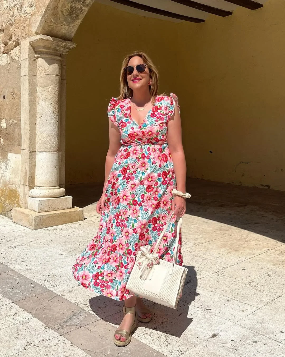 june outfits ideas 2026 Bright Floral Maxi Dresses That Feel Made for June Sunshine