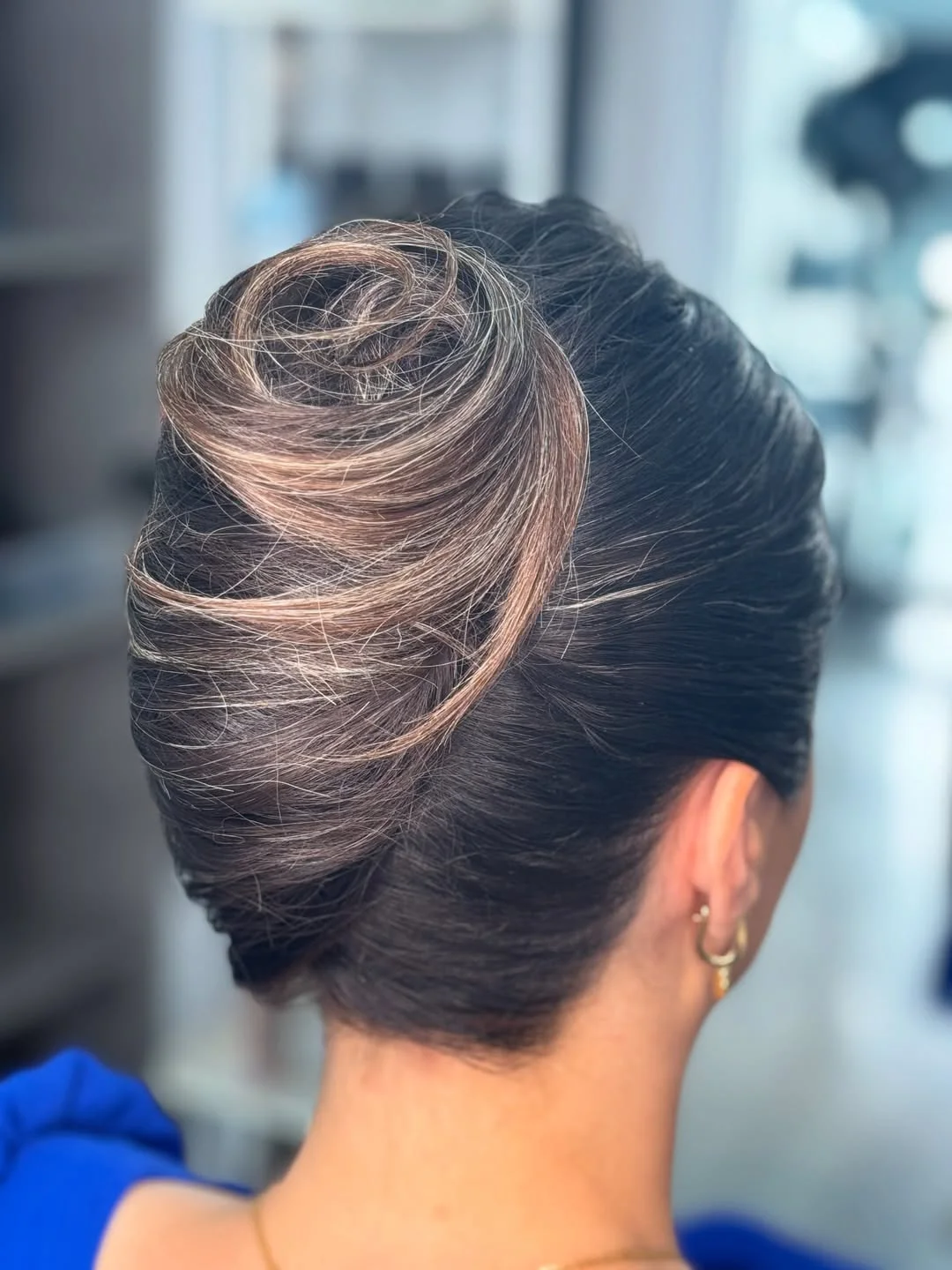 natural summer easy hairstyle 2026 Polished French Twist Bun With Glossy Volume