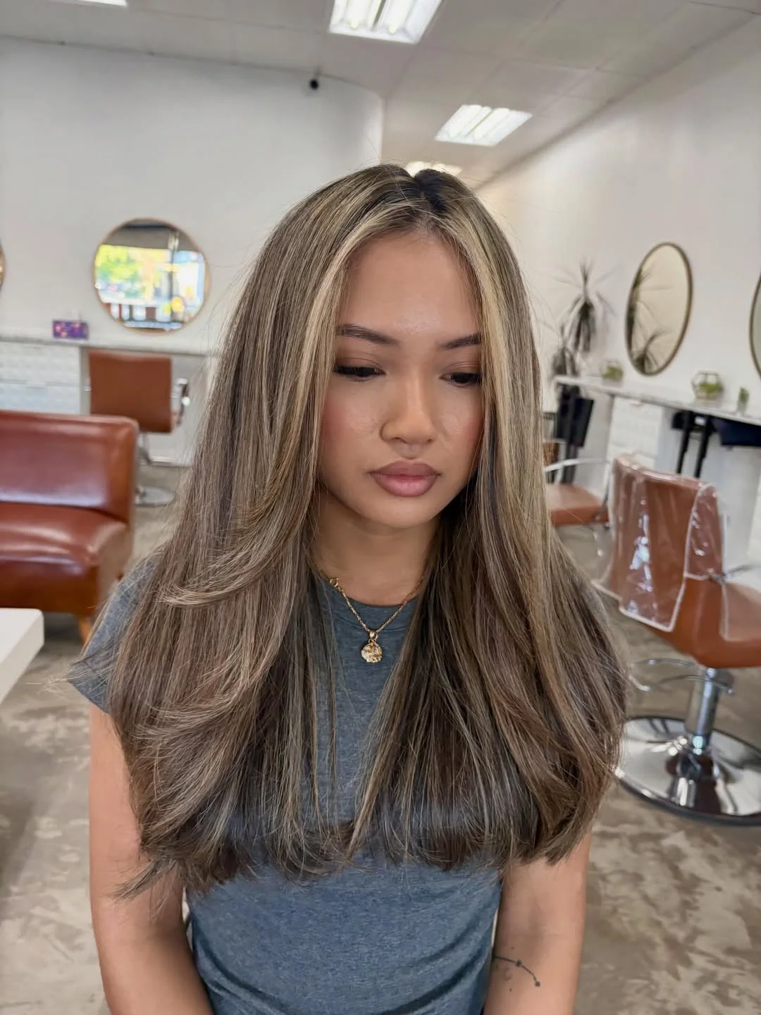 summer hair color ideas to inspire you 2026 Soft beige balayage with lived-in roots
