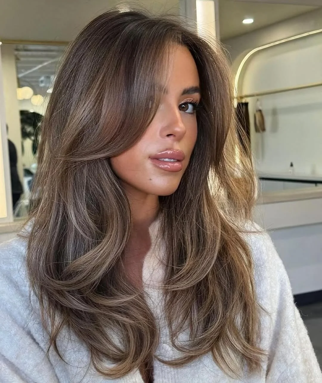 summer hair color ideas to inspire you 2026 Soft taupe brunette with airy volume