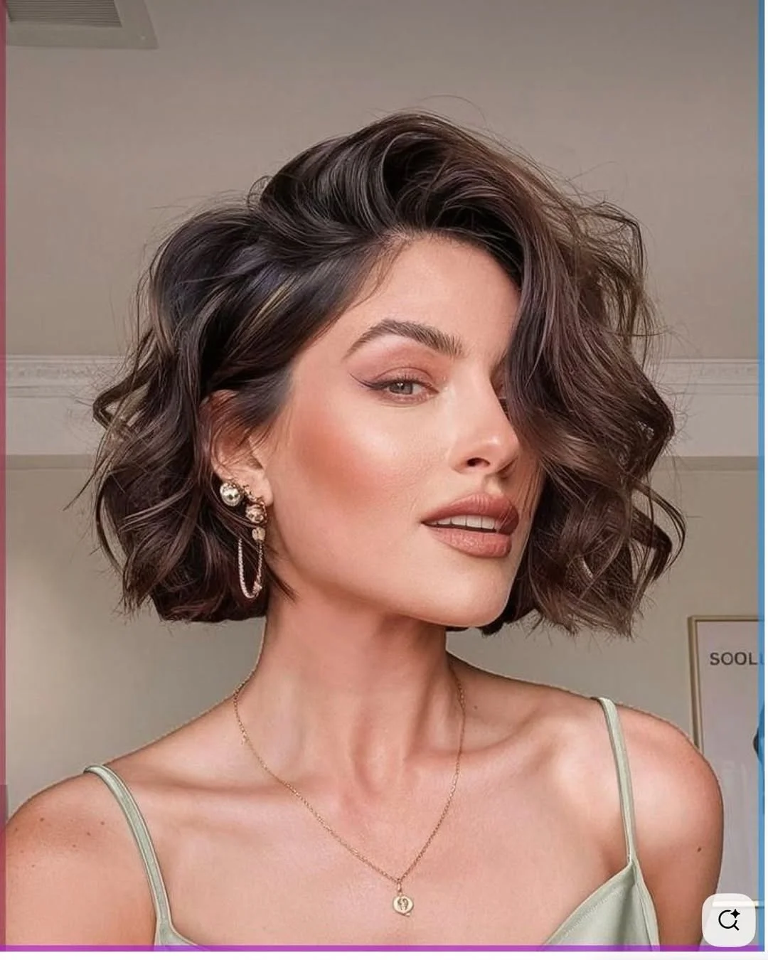 salon summer short haircuts 2026 Old Hollywood Wavy Bob With Espresso Shine