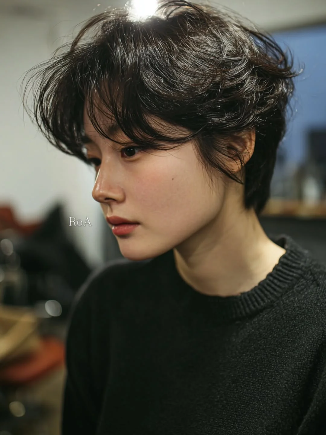 salon summer short haircuts 2026 Soft Korean-Inspired Pixie With Airy Fringe