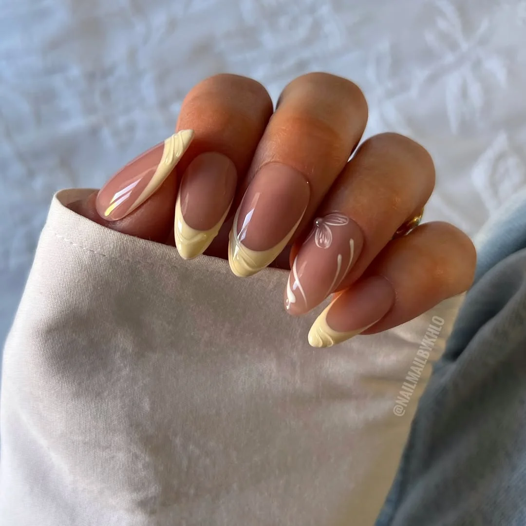 short gel nails summer 2026 Vanilla French Tips With Soft Sculpted Lines