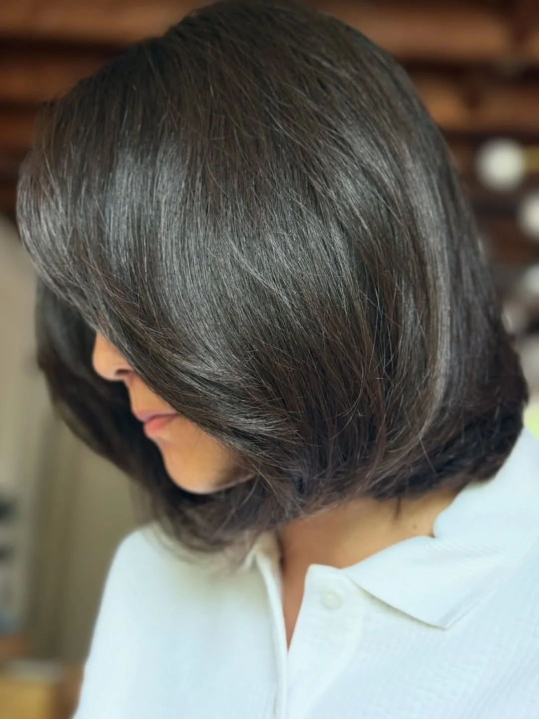 stunning summer hairstyles ideas 2026 Classic Espresso Bob with Soft Curved Ends