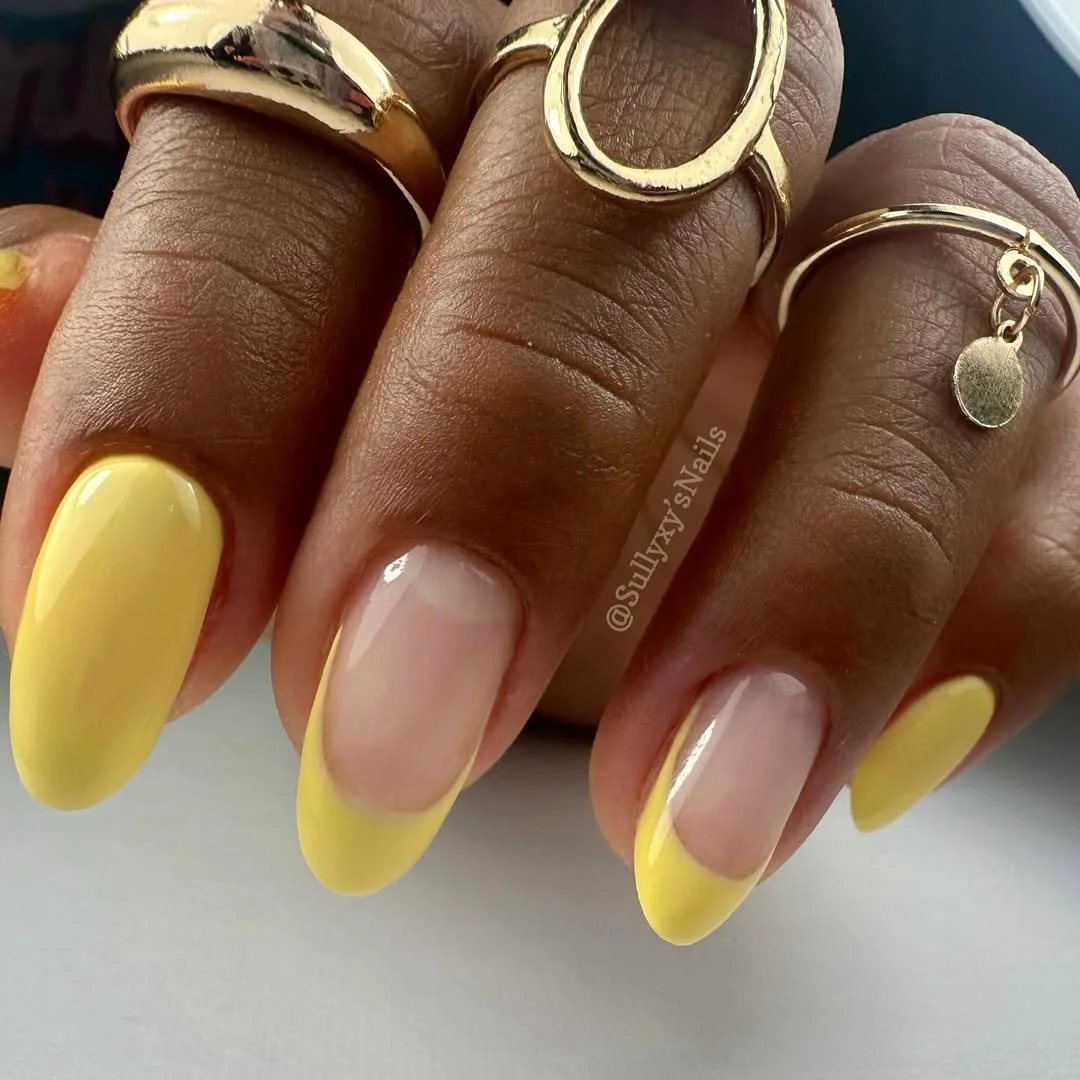 summer toe nails colors 2026 Butter Yellow French Tips That Feel Fresh For Hot Weather