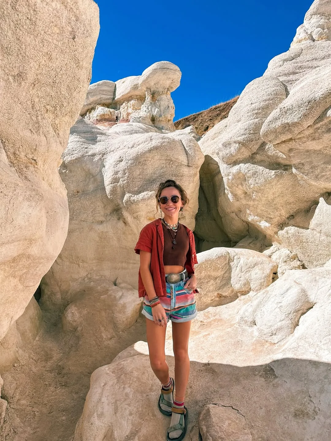 summer camping outfits for women 2026 Desert Tones and Effortless Casual Shorts Styling