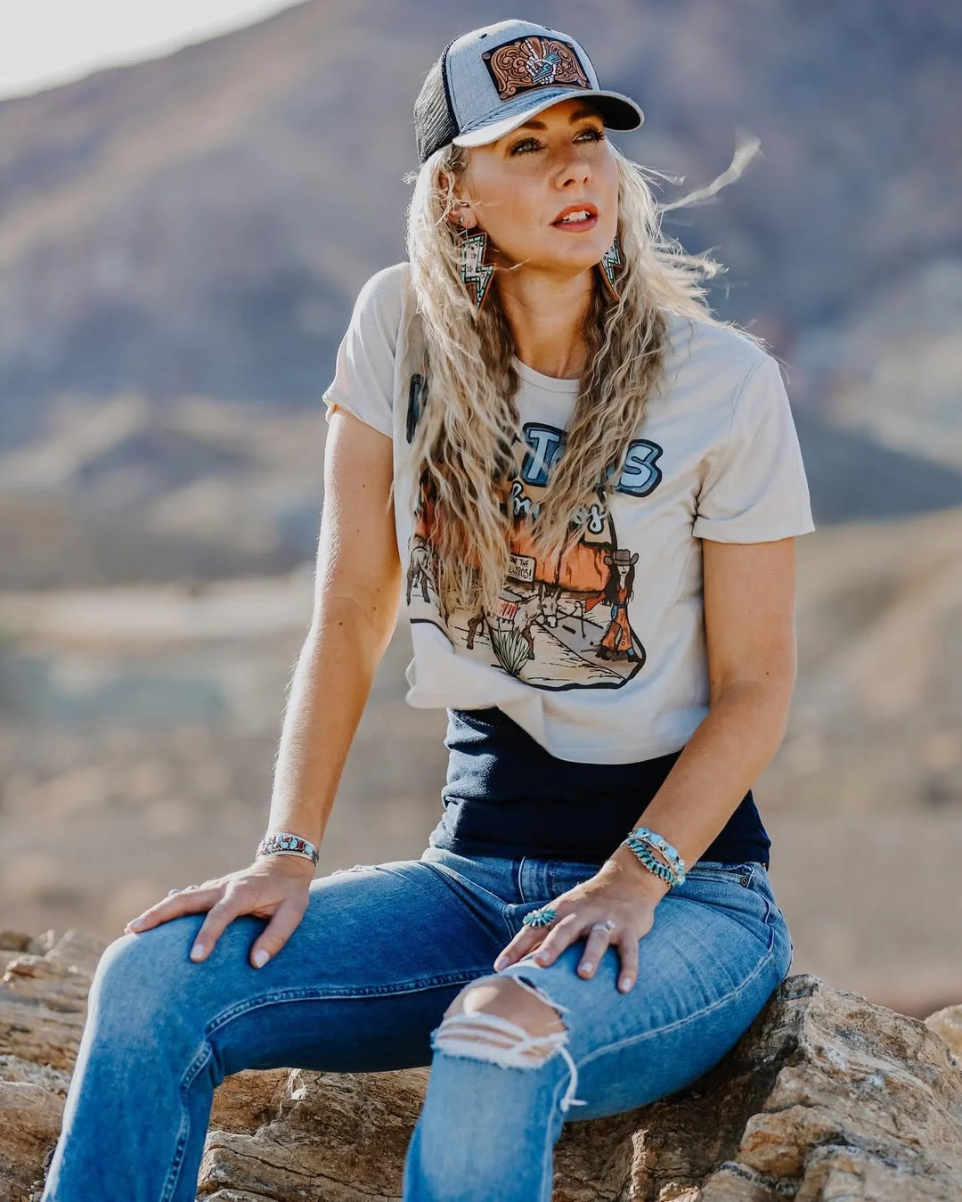 summer camping outfits for women 2026 Graphic Tees and Western-Inspired Trail Confidence
