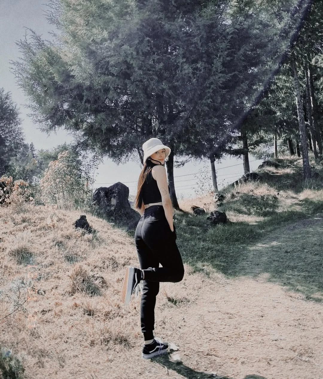summer camping outfits for women 2026 All-Black Minimalism with a Playful Twist