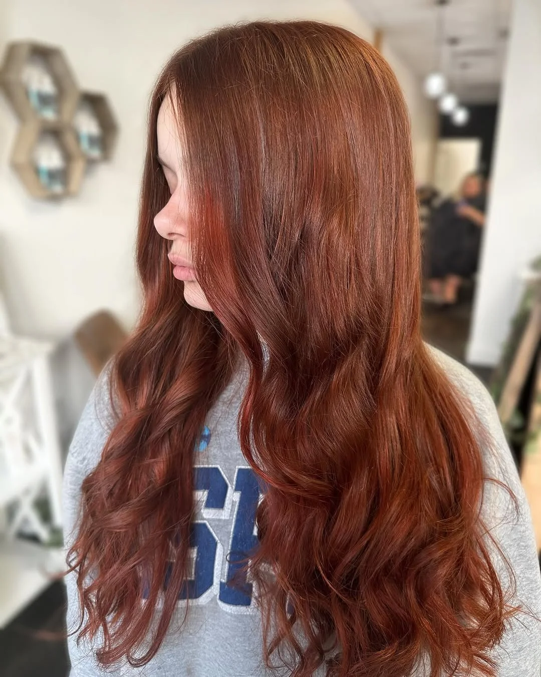 summer hair color ideas to inspire you 2026 Warm Auburn Flow - Soft Depth for Red Heads