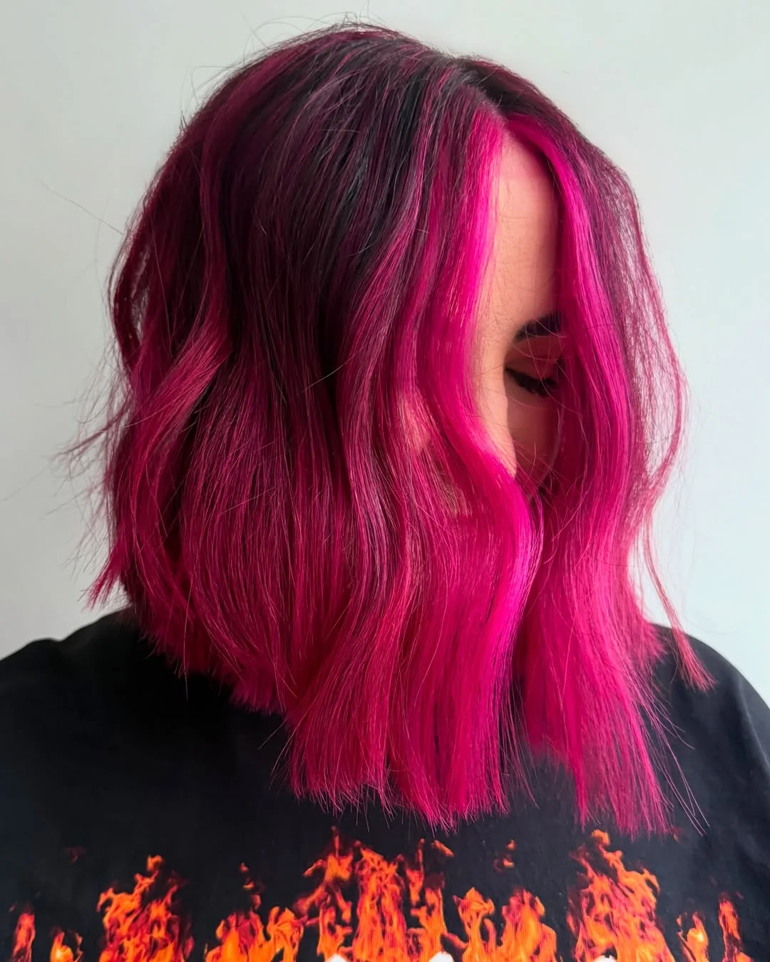 summer hair color ideas to inspire you 2026 Electric Pink Bob - Bold Short Hair Energy
