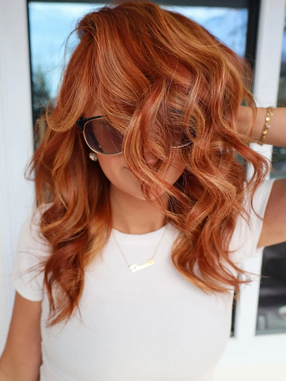summer hair color ideas to inspire you 2026 Golden Copper Waves - Sunlit and Effortless