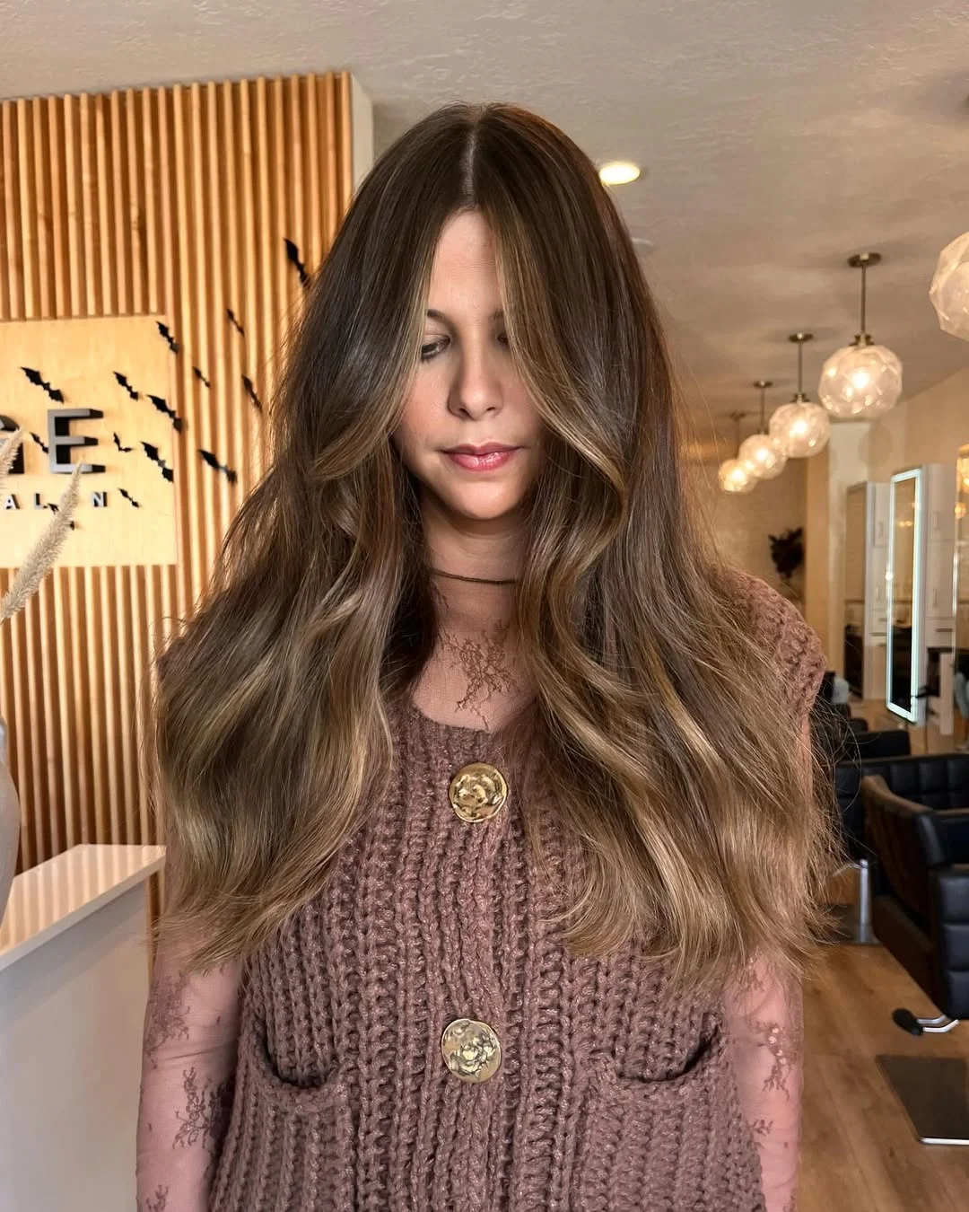 trendy summer brunette hair color 2026 Dimensional Mocha Brunette With Soft Beige Highlights