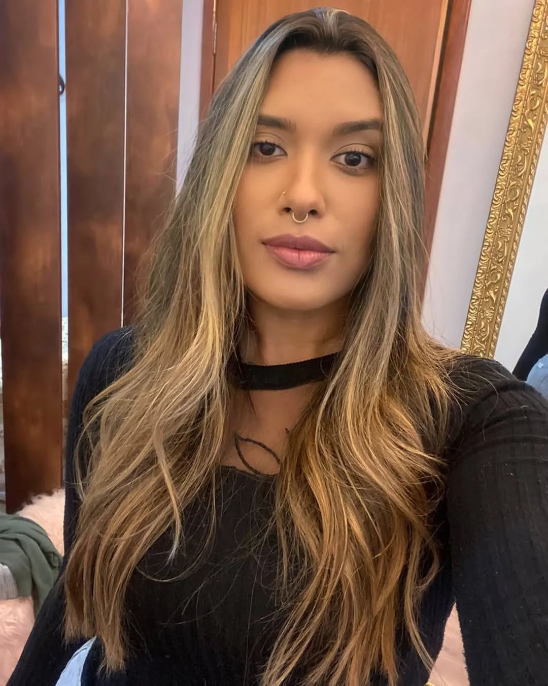 trendy summer brunette hair color 2026 Sunlit Beige Brunette With Long Beachy Layers
