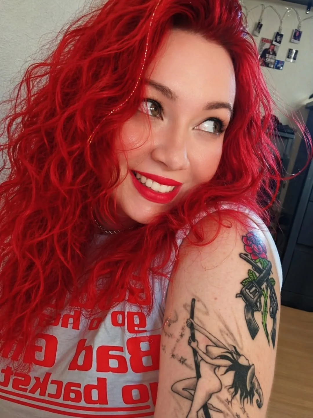 trendy summer red hair color 2026 Electric Fire Red Waves That Refuse to Be Ignored