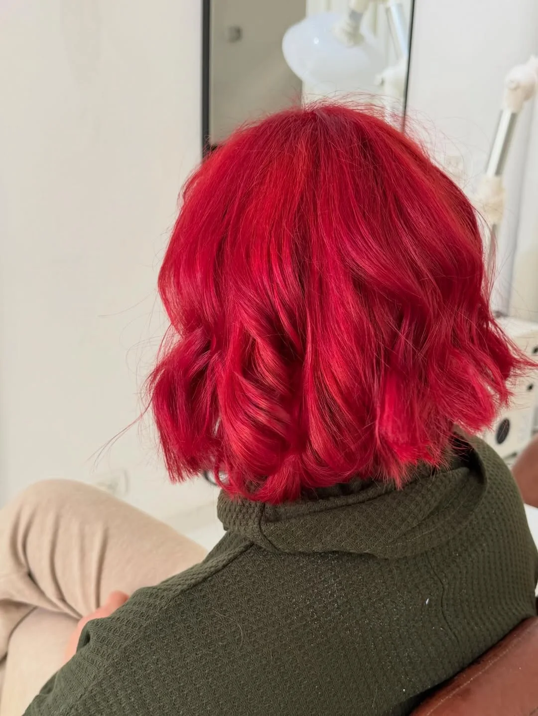 trendy summer red hair color 2026 Short Bright Red Bob That Feels Playful and Fresh