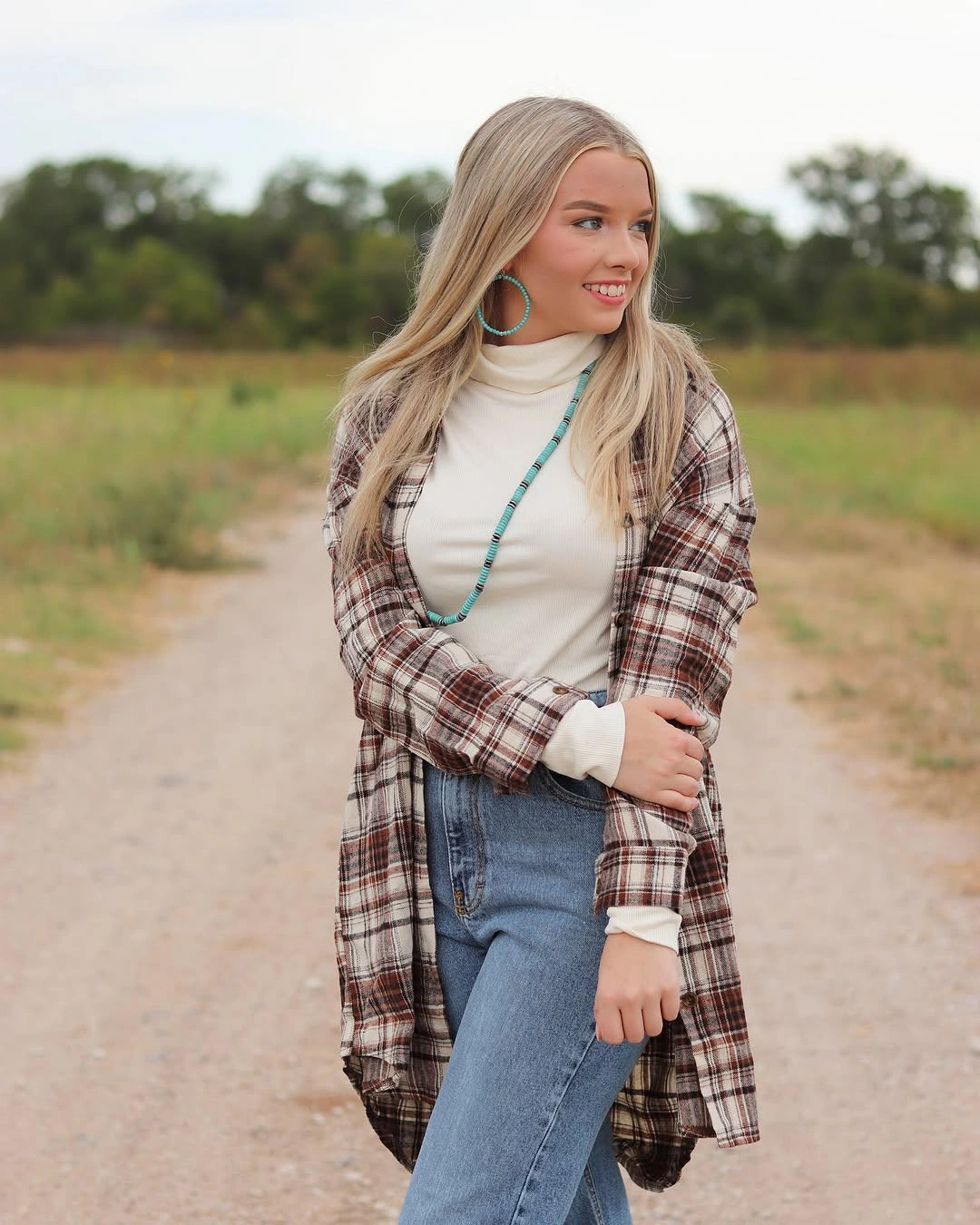 boho chic fall outfits 2026 Classic Plaid Layers with Western Accessories That Never Go Out of Style