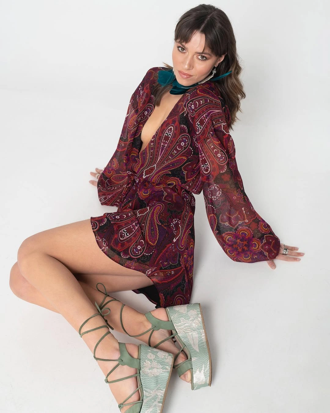 boho chic fall outfits 2026 Paisley Mini Dresses That Celebrate Vintage Romance